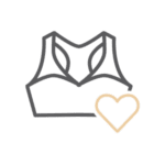 Benefits of a sports bra comfort icon Omaha Westfield Plastic | Westfield Plastic Surgery Center Sports Bra Comfort Icon