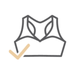 Benefits of a sports bra correct placement icon Omaha Westfield Plastic | Westfield Plastic Surgery Center Sports Bra Correct Placement Icon