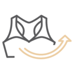 Benefits of a sports bra support icon Omaha Westfield Plastic | Westfield Plastic Surgery Center Sports Bra Support Icon