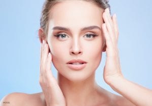 Caucasian Model Framing Face with Hands | Westfield Plastic Surgery Center Caucasian Model Framing Face with Hands
